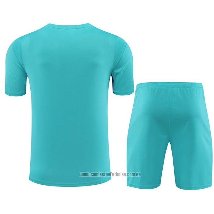 Chandal del Barcelona Manga Corta 2023-2024 Verde - Pantalon Corto